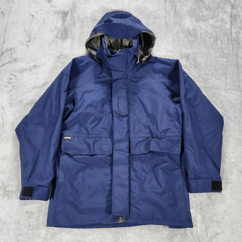 Propper Parka Mens Small Blue‎ Gore-Tex Foul Weather II Hooded Coat Military